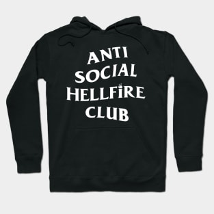 Antisocial Typographic 80's Geeky Parody Meme Hoodie